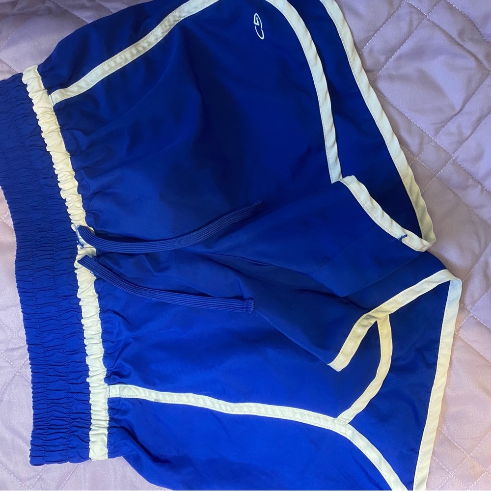 Blue champion shorts size M